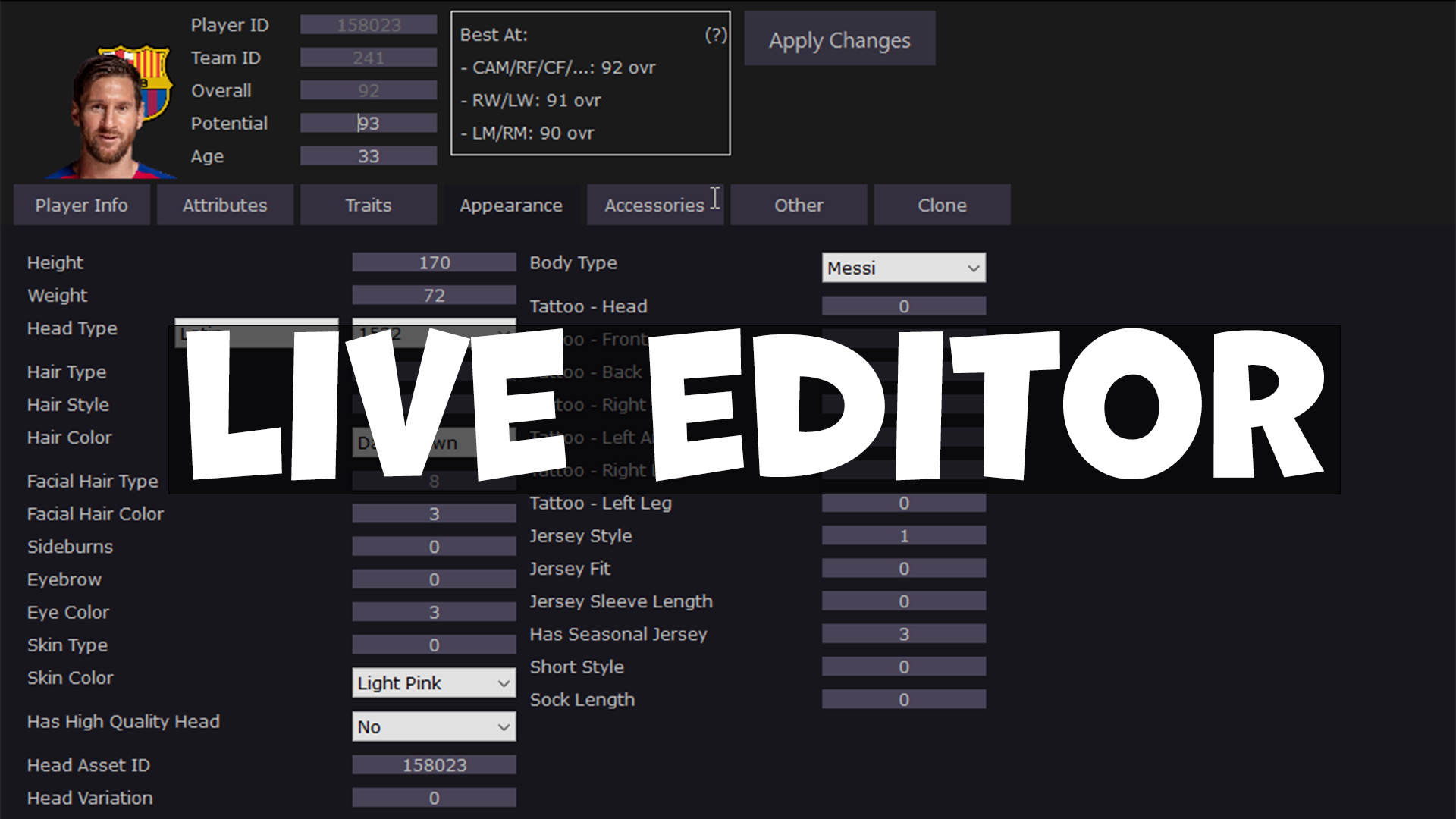 Live editor 24