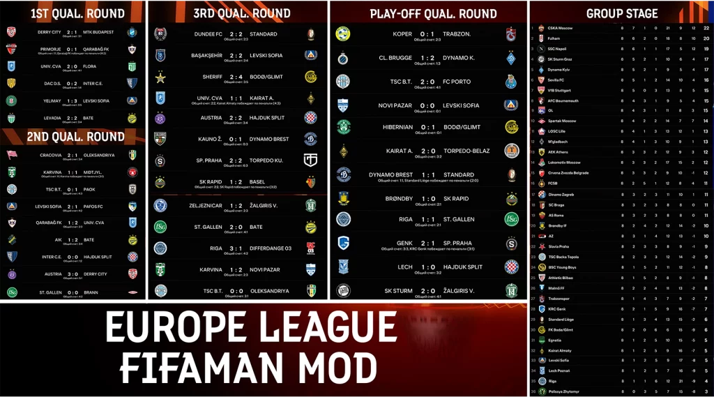 league europe mod