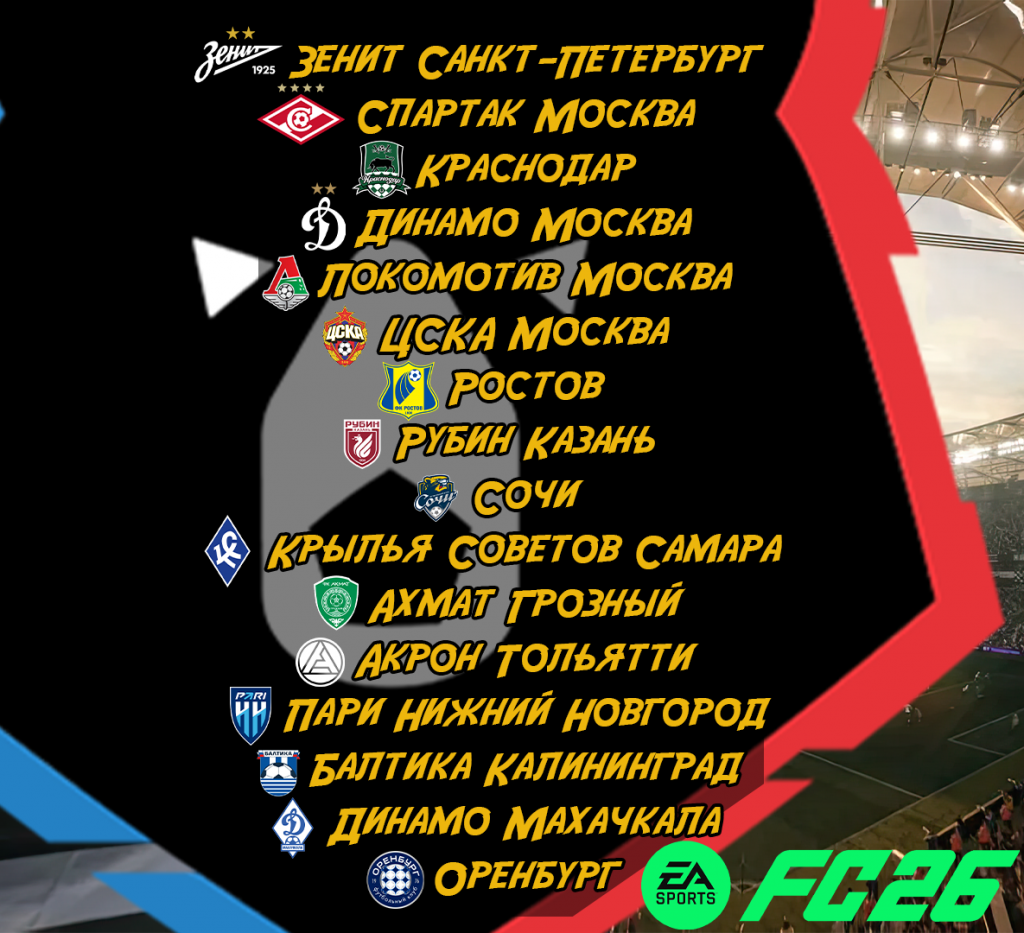 Мод РПЛ в FC26