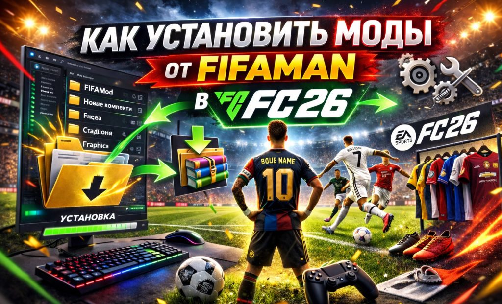 Инструкция установки модов FIFAMAN в FC26 после TU 1.4.1