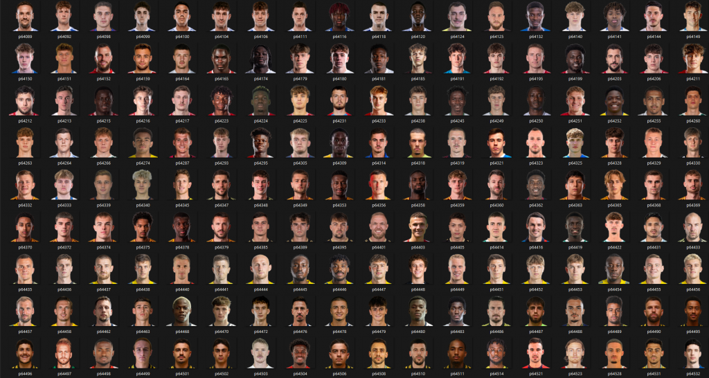 Минифейсы игроков